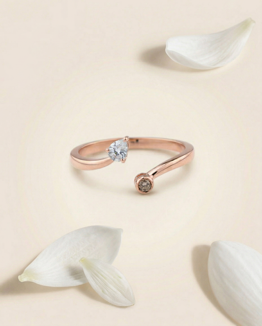 Snow Drop Petal Ring