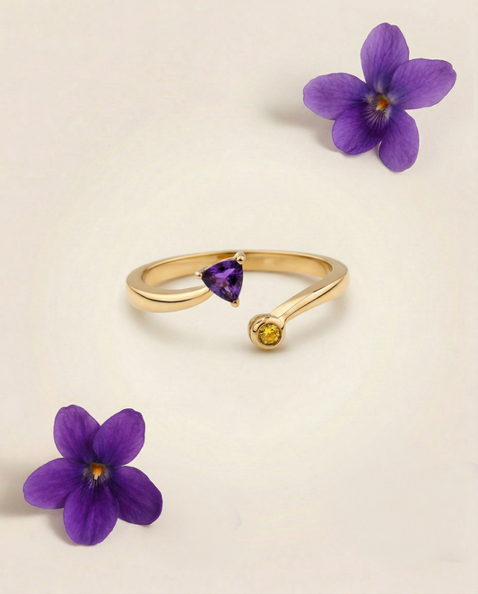 Violet Petal Ring