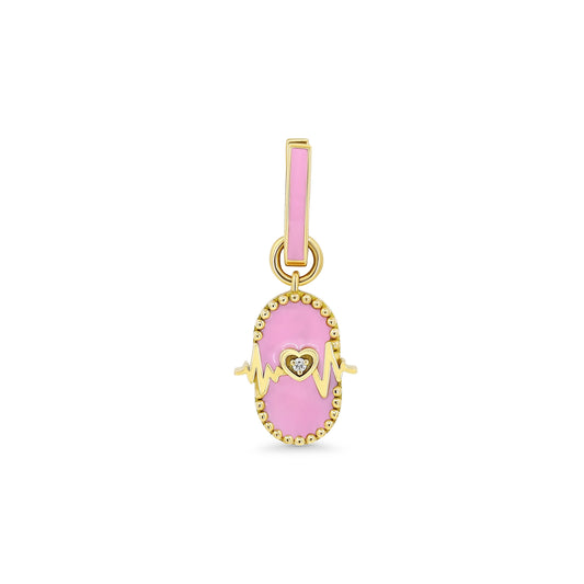 Heart Beat Clip On Charm