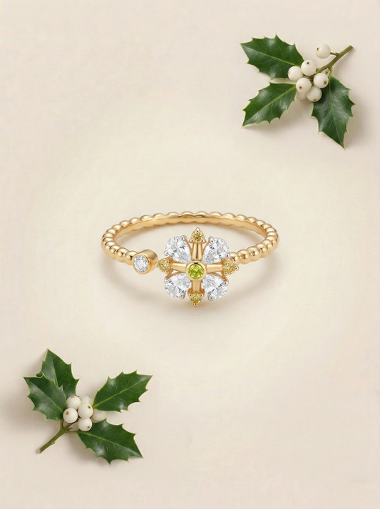 Holly Flower Ring